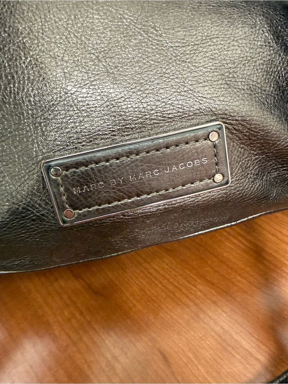 Marc by Marc Jacobs Metallic Pewter Leather Hobo